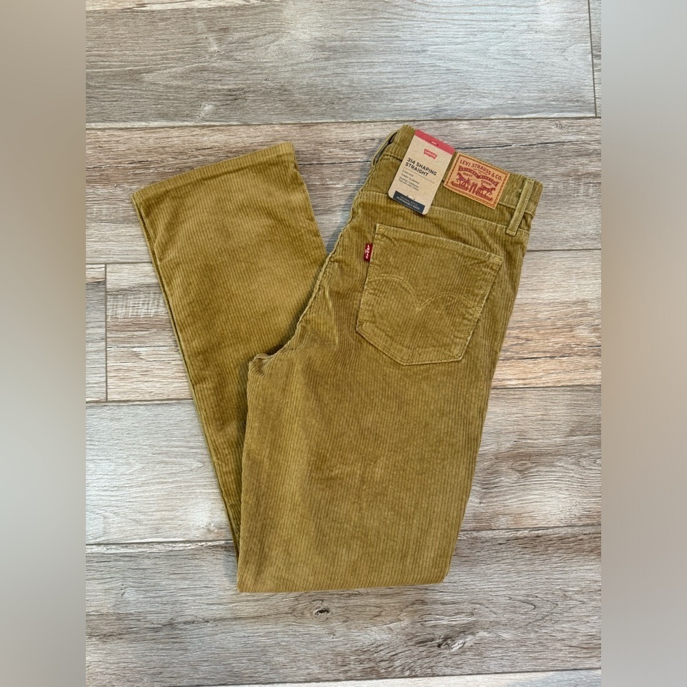 Levi’s ~Women’s 314 Shaping Straight Tummy Slimming Corduroy Stretch Pants 30x30